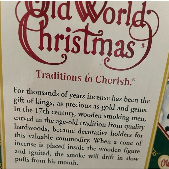 COPY Smoking man.Night Watchman hand made .Old World Christmas. 17 th century - Picture 6 of 8